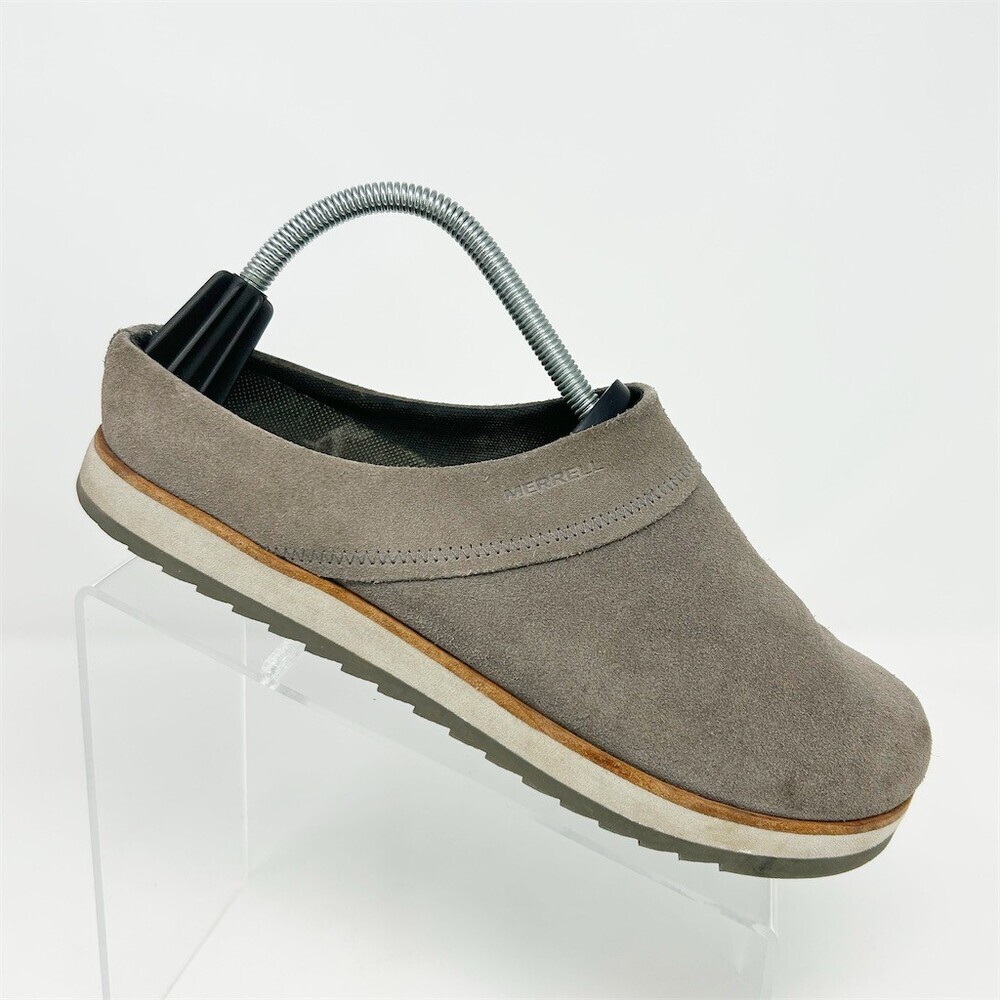 Merrell Juno Clog Mule Slip-On Shoes Womens Gray Charcoal Cushioned Size 10